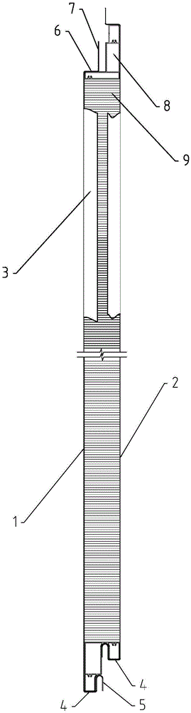 Metal face composite curtain wall board and curtain wall with same