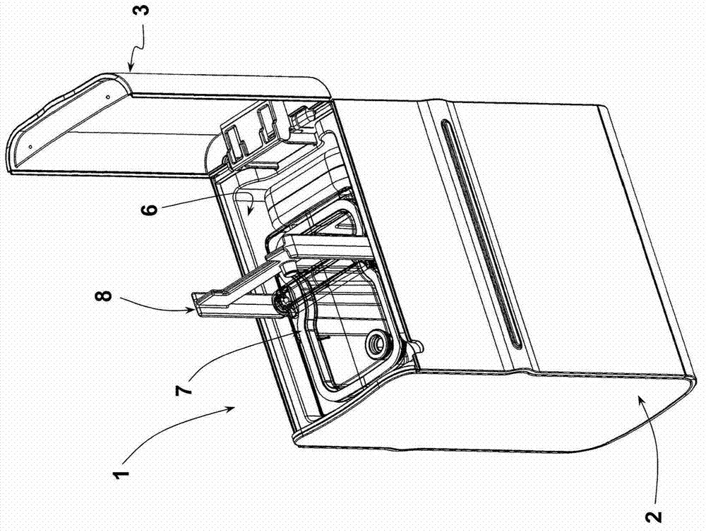 Storage container for storing a food liquid, such as milk