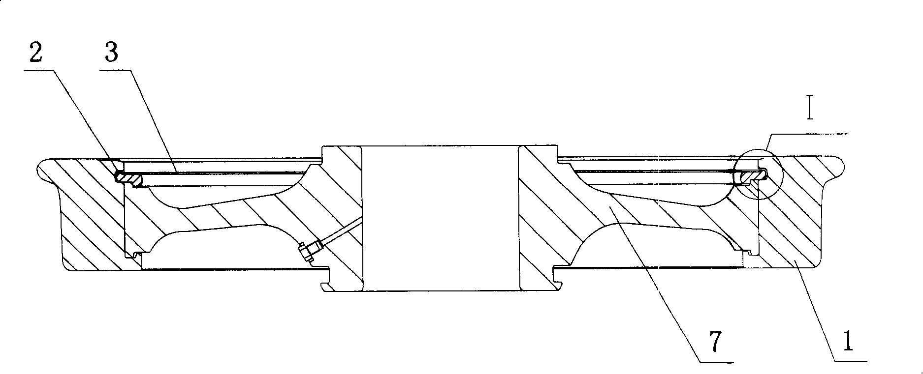 Locomotive wheel hoop fastening ring-binding method