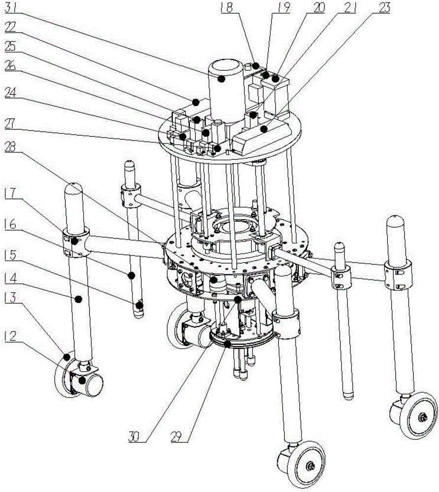 Fully-automatic external ternary exercising machine