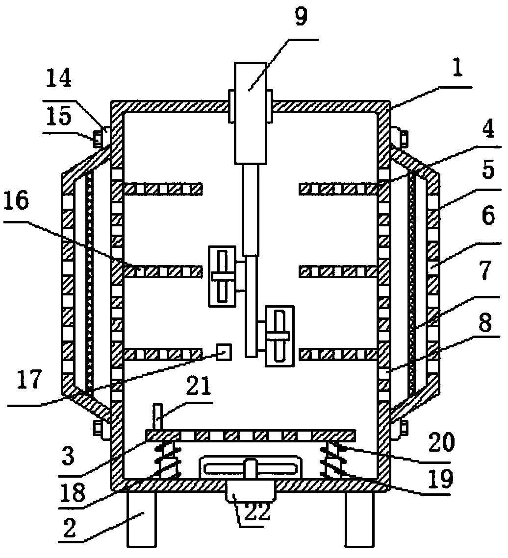 Cabinet type computer network server