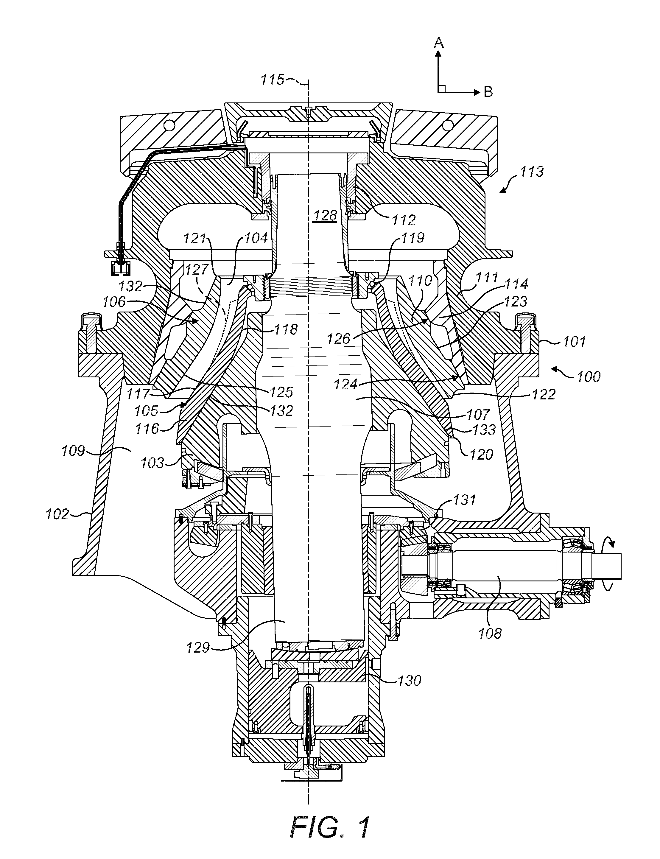 Crushing shell with profiled crushing surface