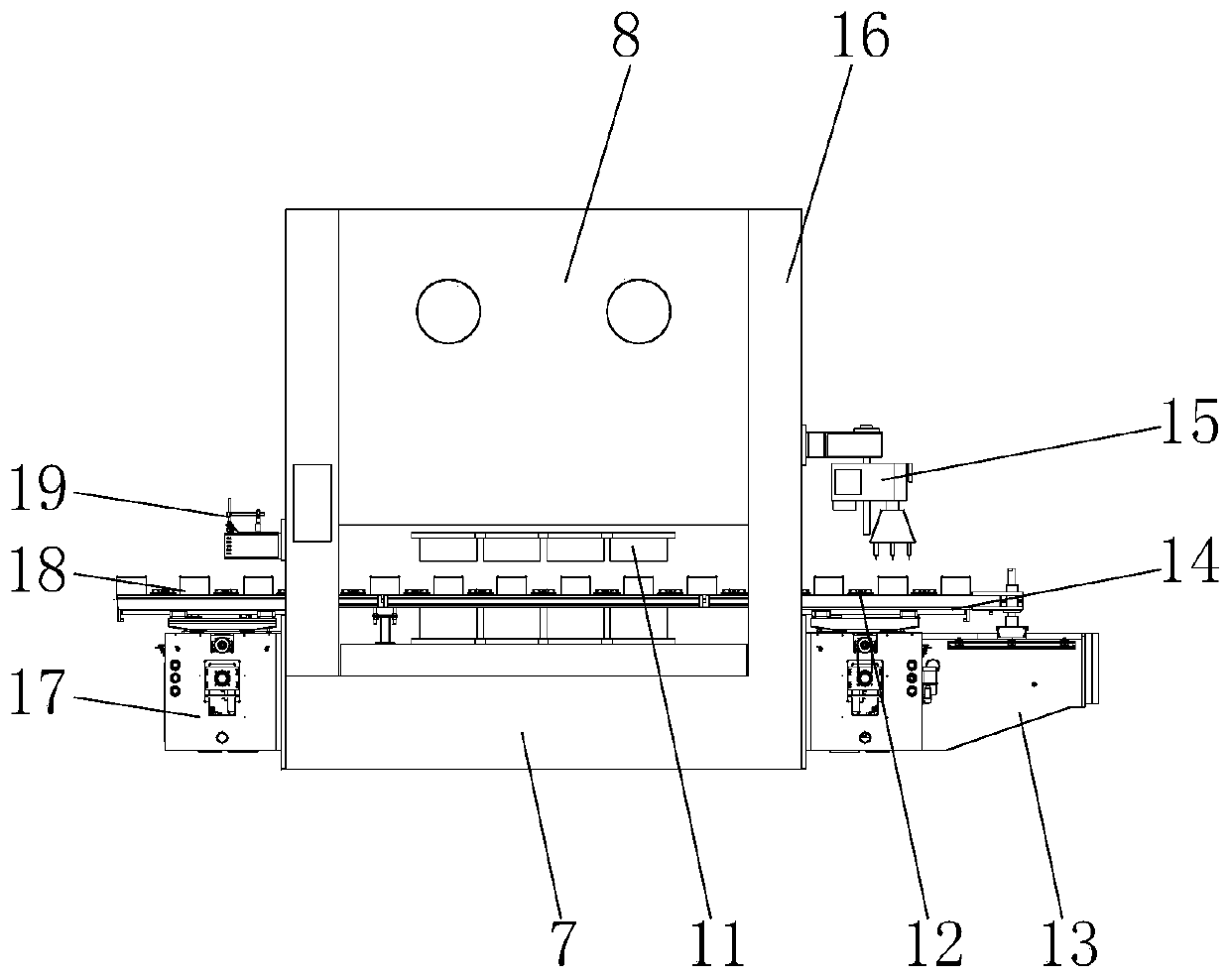 Electric pressure cooker automatic stamping production line