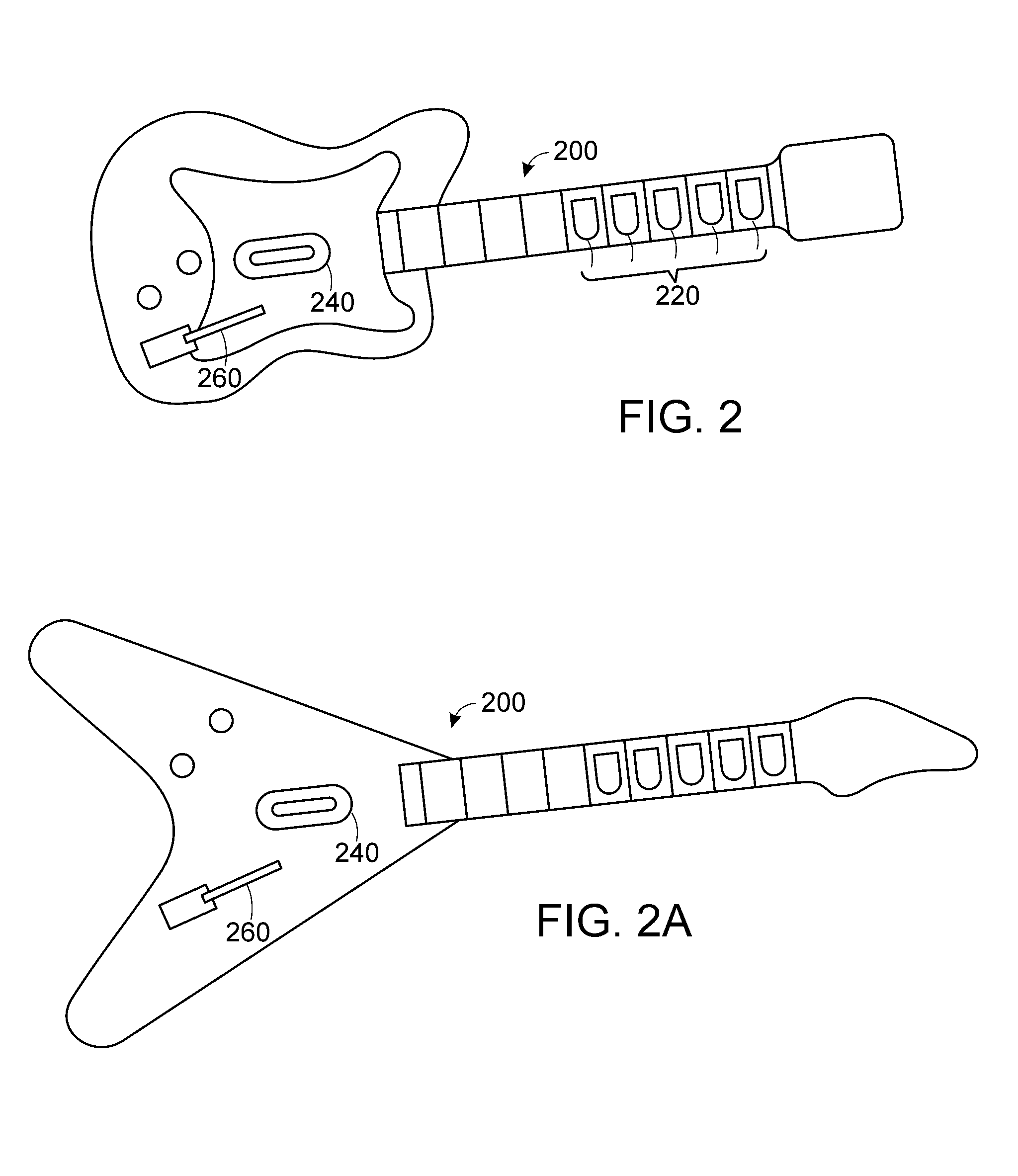 Game controller simulating a musical instrument