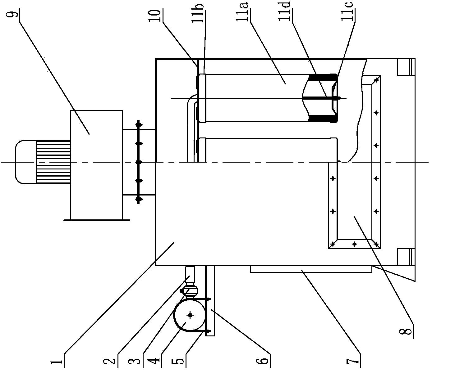 Dust remover of shot blasting machine