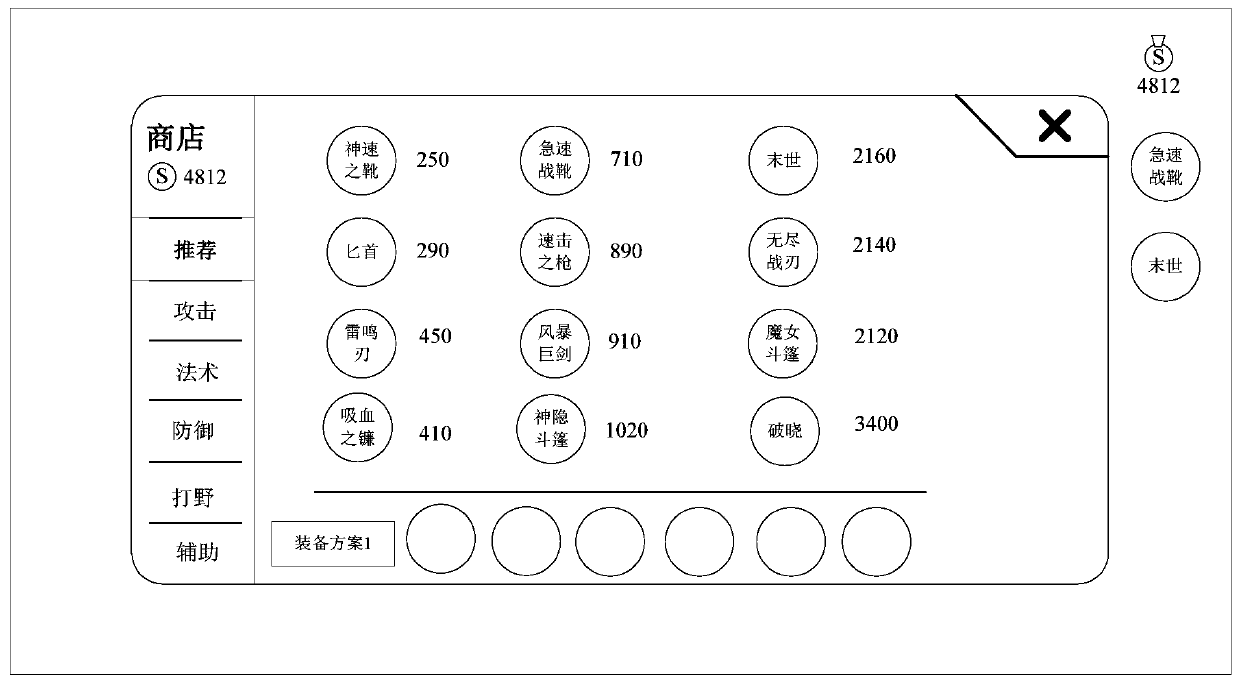 Method and device for processing virtual goods in game and electronic equipment