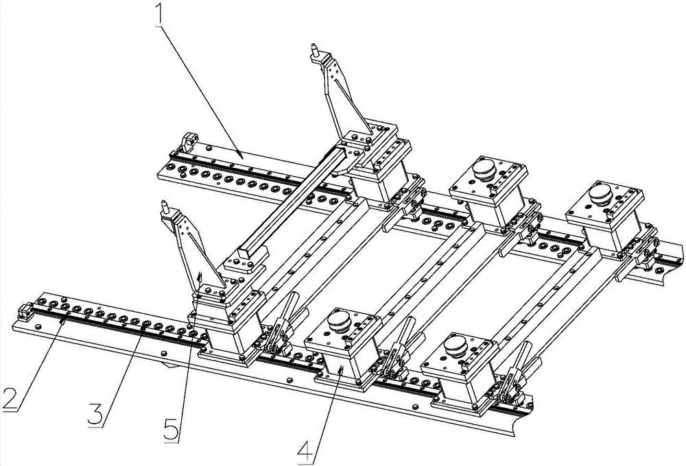 Vehicle body fixture flexible switching platform