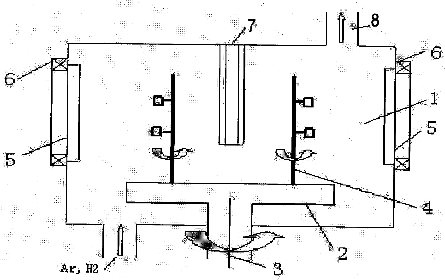 Method for preparing hydrogenated silicon film by utilizing magnetron sputtering