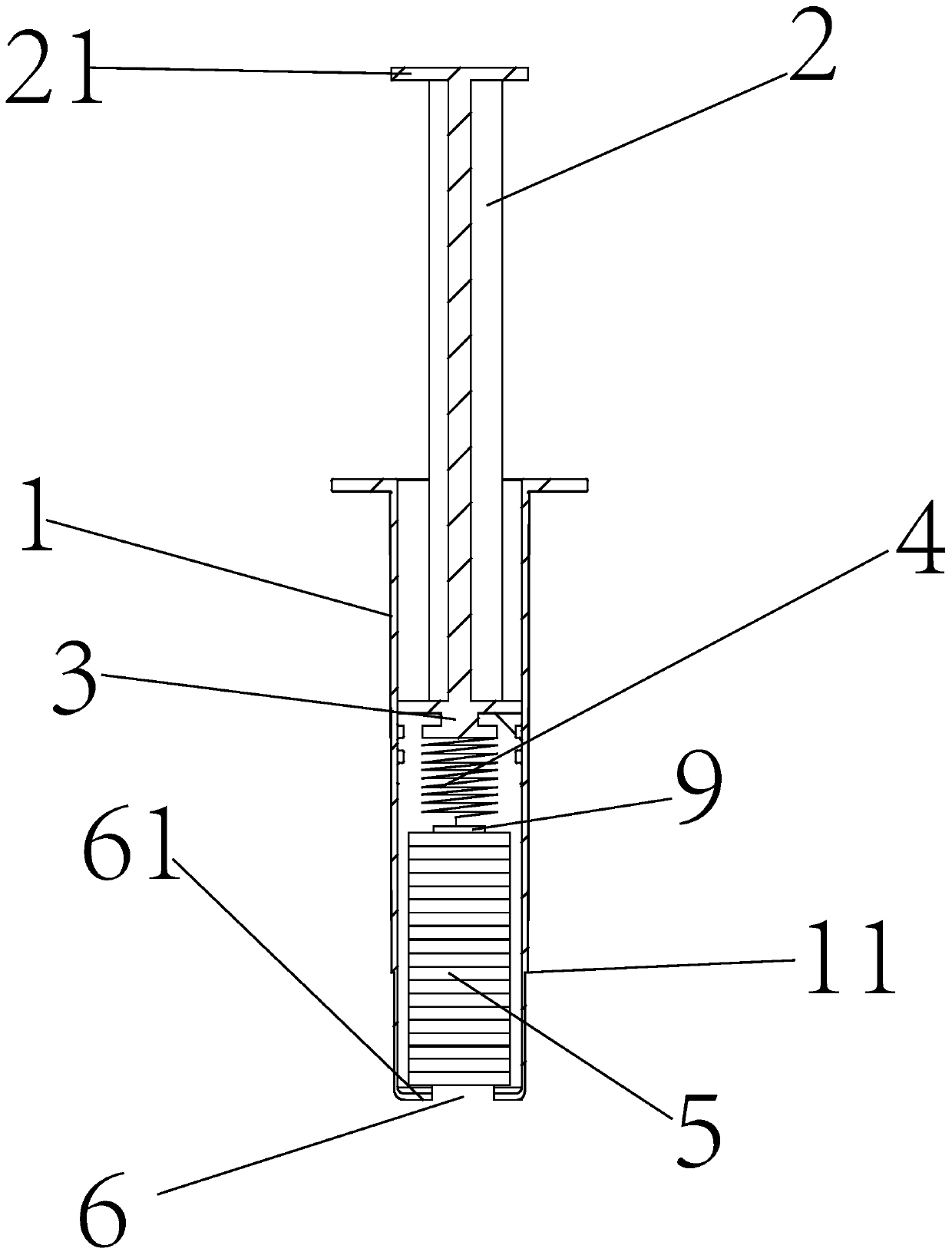 Portable emergency medicine discharge device