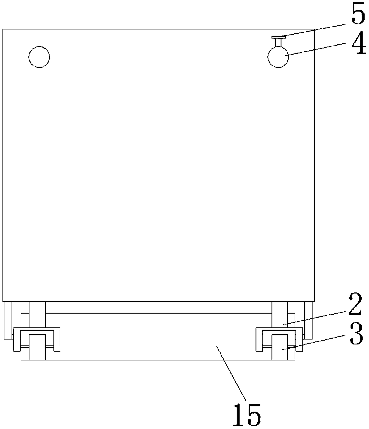 Laying device for waterproof coiled material