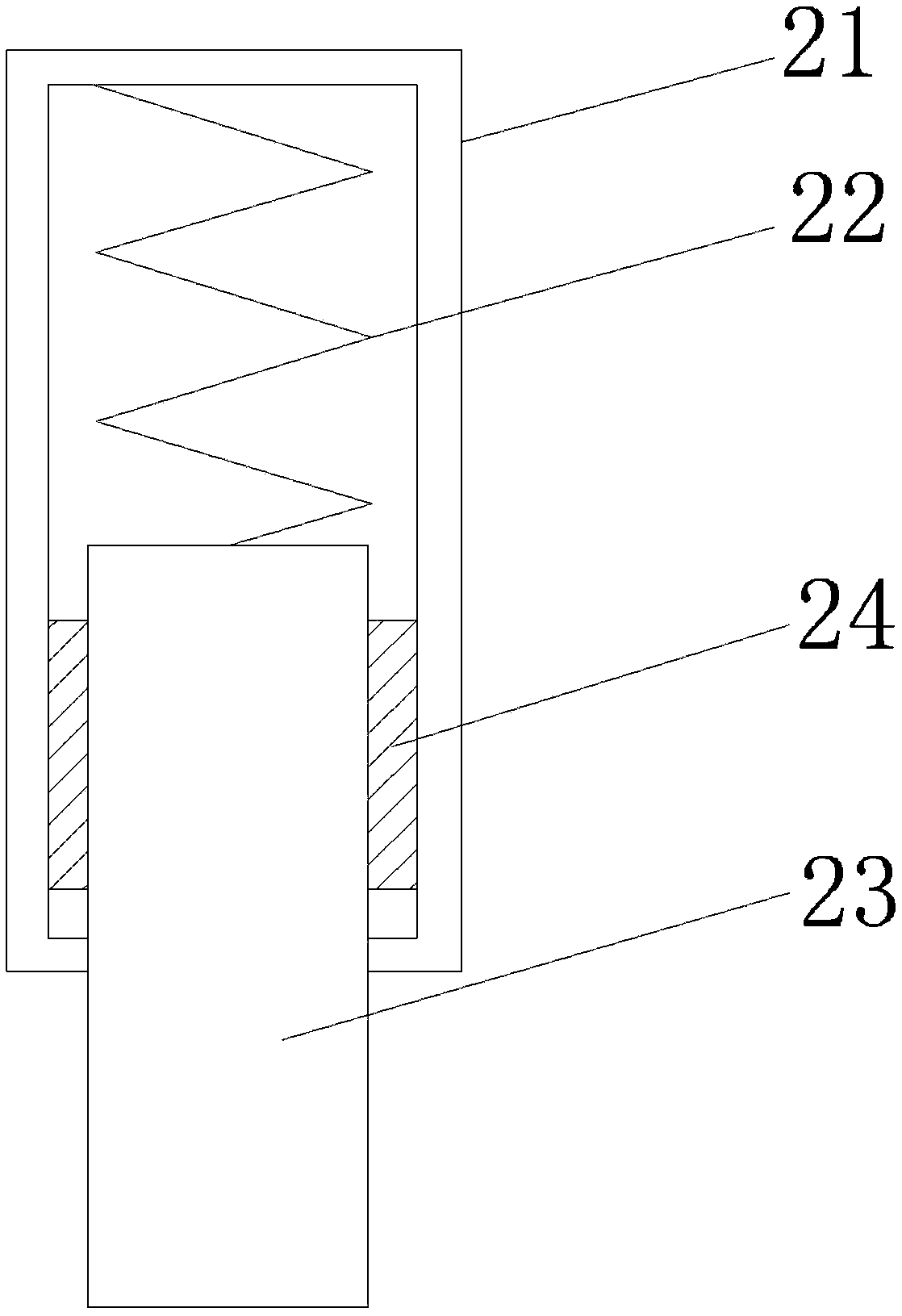 Laying device for waterproof coiled material