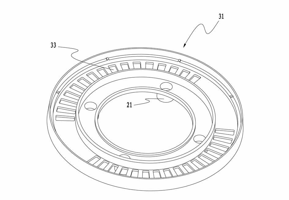 Top-intake burner of gas cooker