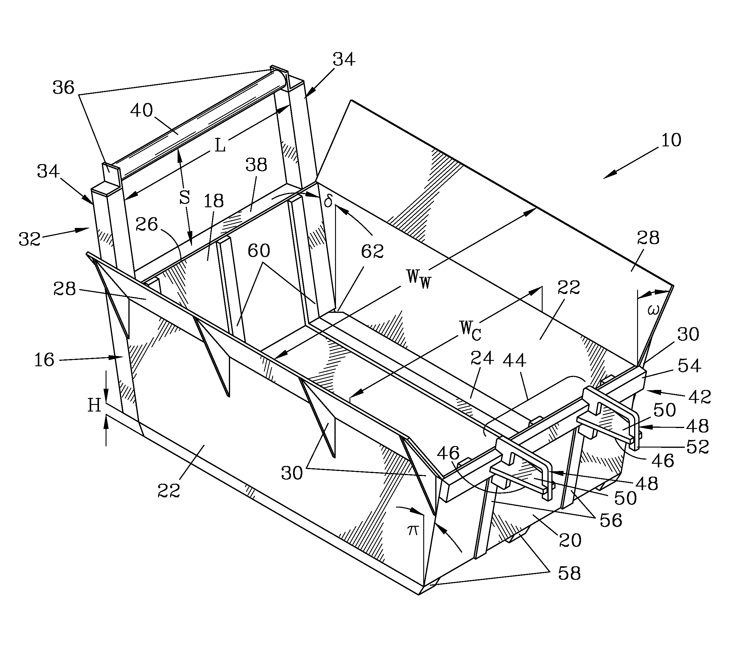 Bedding box for use with compact excavator