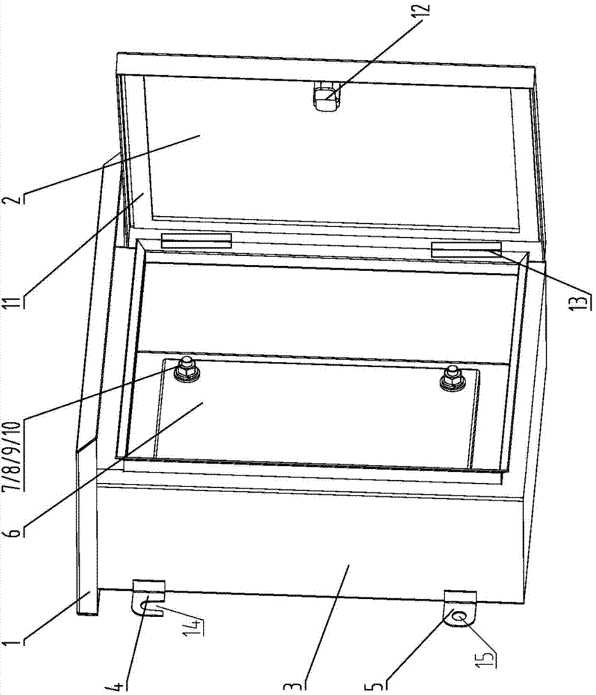 Simple wall-hung type rainproof control box