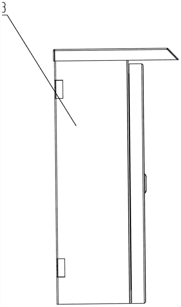 Simple wall-hung type rainproof control box