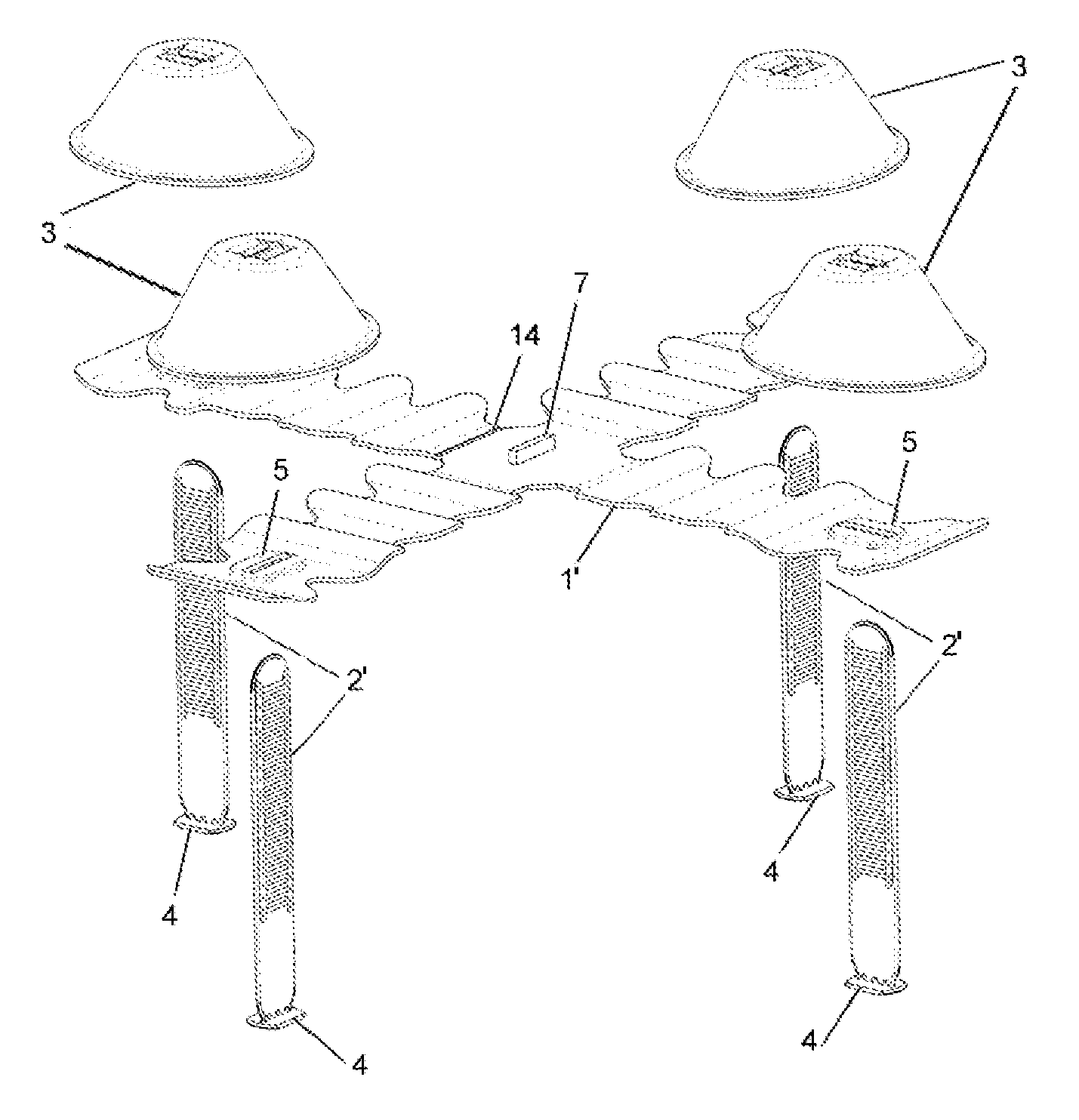 Device for levelling and aligning surface covering parts