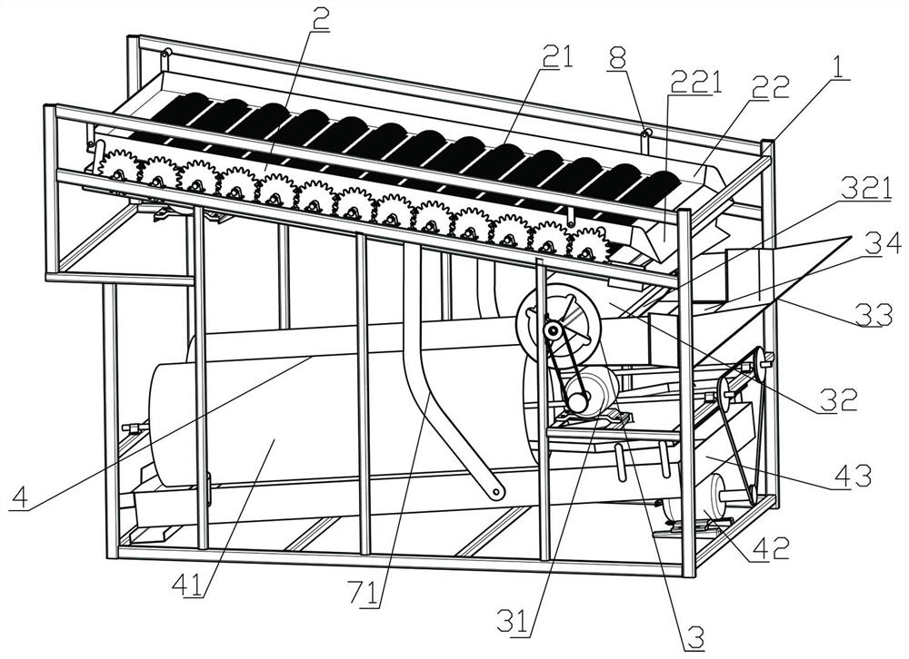 Peanut tail picking and sorting machine