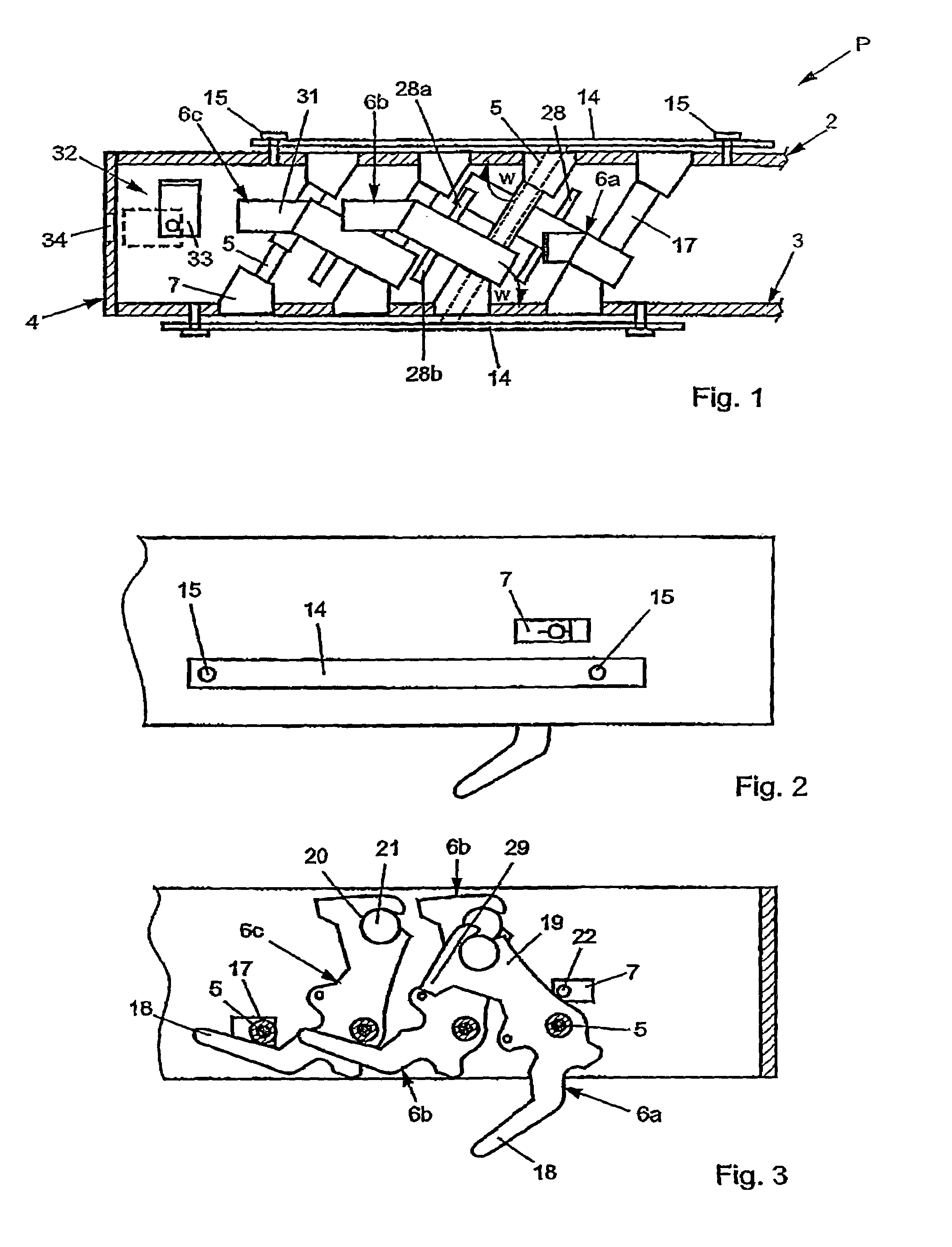 Horizontal stacking column