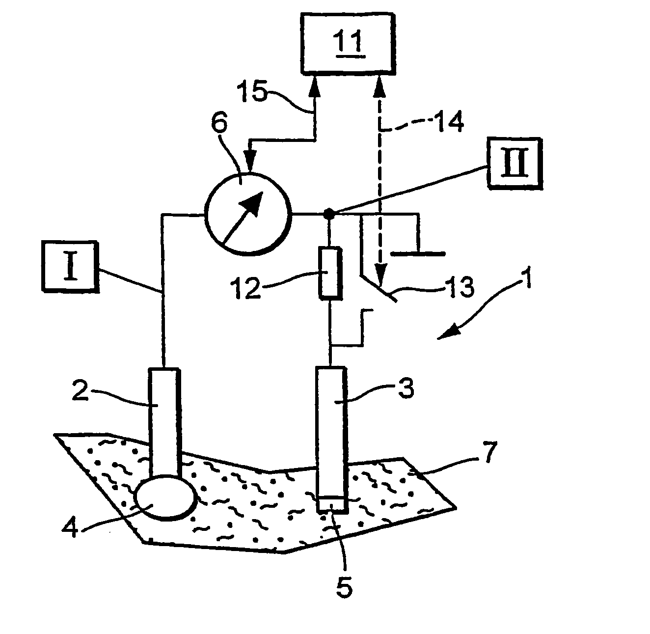 Method and device for monitoring a reference half cell