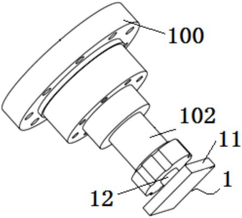 Attitude angle measuring device and measuring method for spindle head of five-axis linkage machine tool