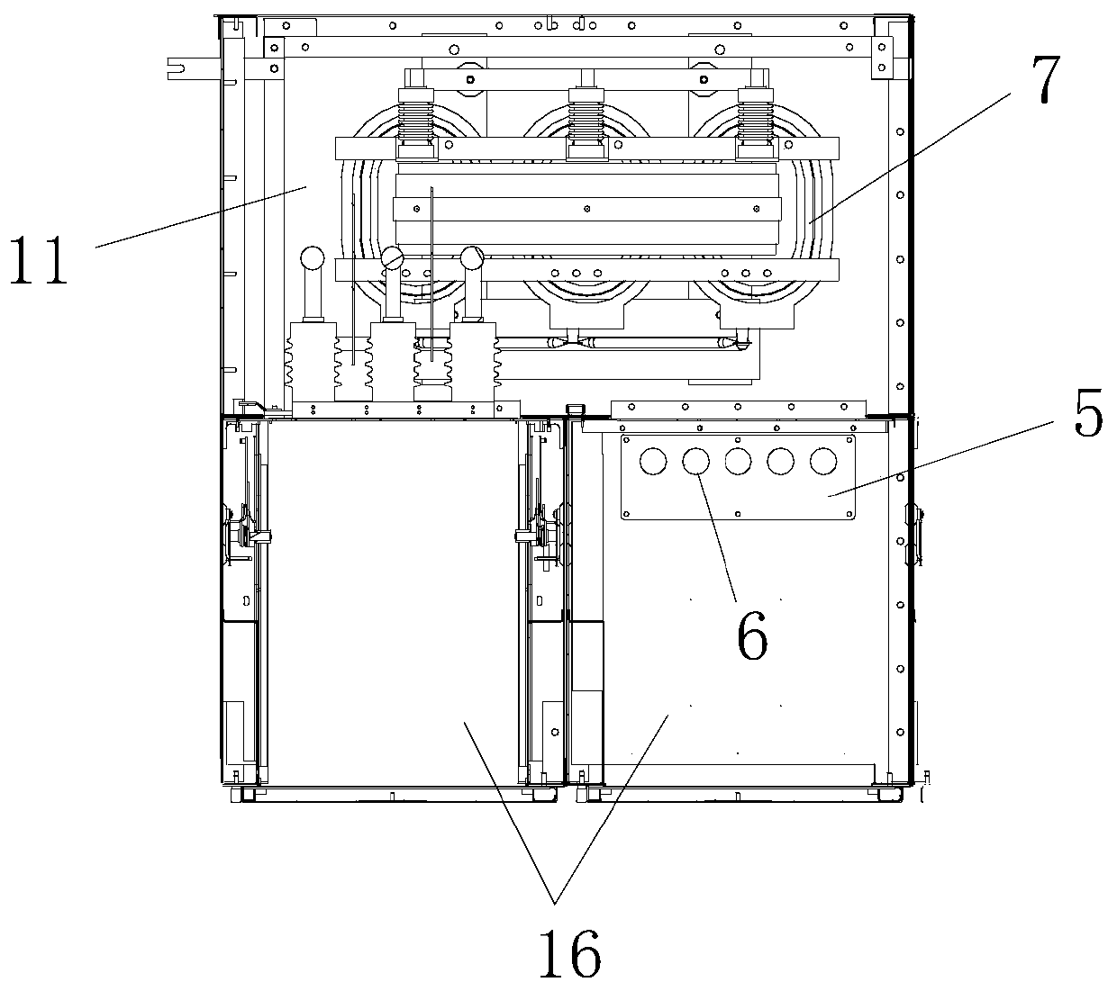 Large-scale transformer installation switch cabinet