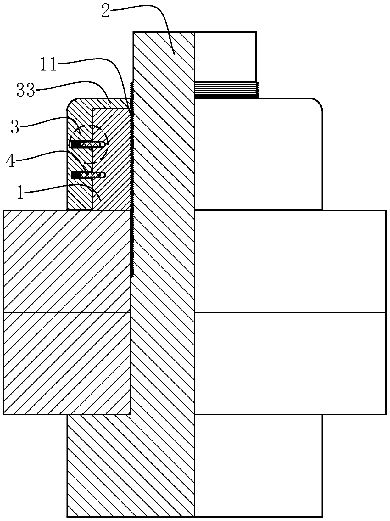 Nut structure and special spanner thereof