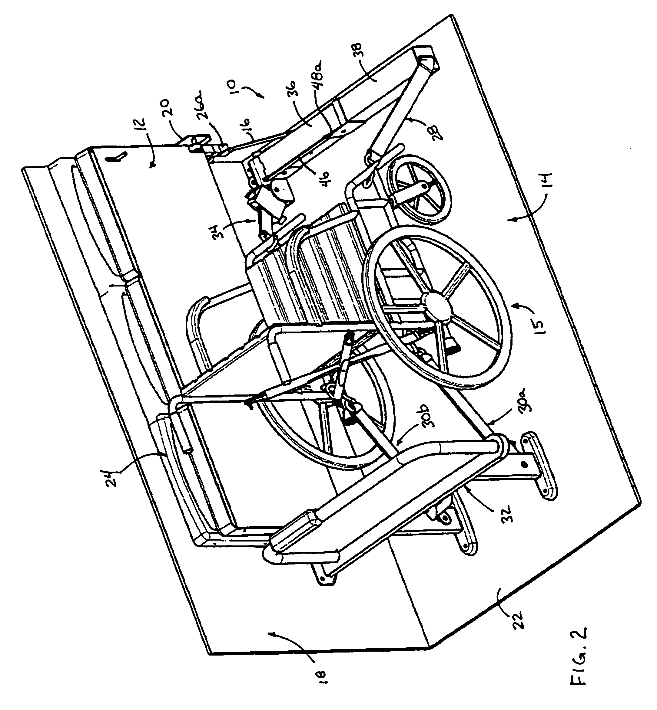 Wheelchair holding device