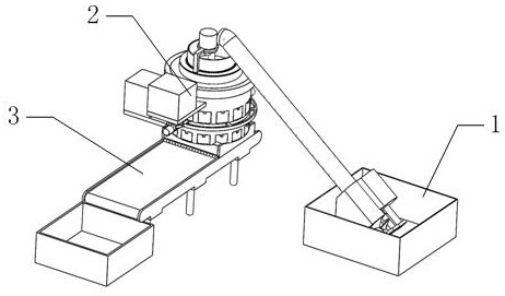 A stone powder processing device for green environmental protection machine-made sand production