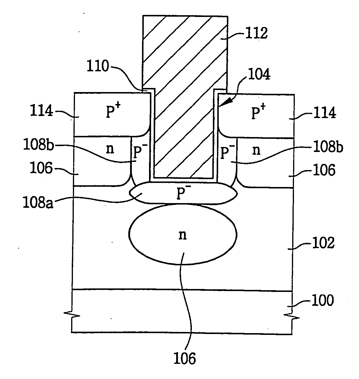 Buried channel type transistor having a trench gate and method of manufacturing the same