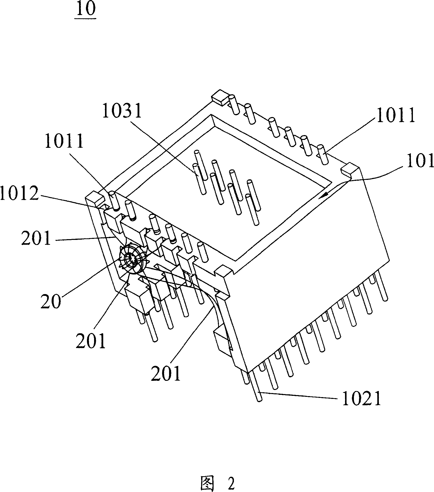 Filter and its coil arrangement frame