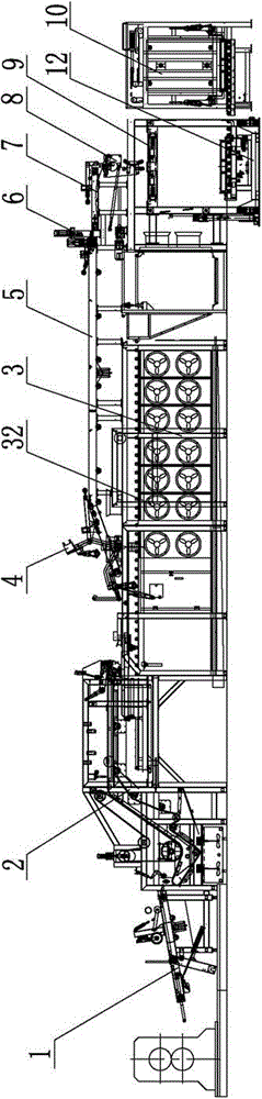 Annular rubber-sheet cooling machine