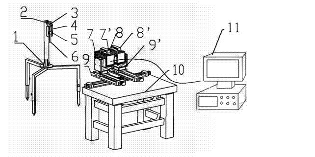 Method for measuring rotary inertia through binocular vision