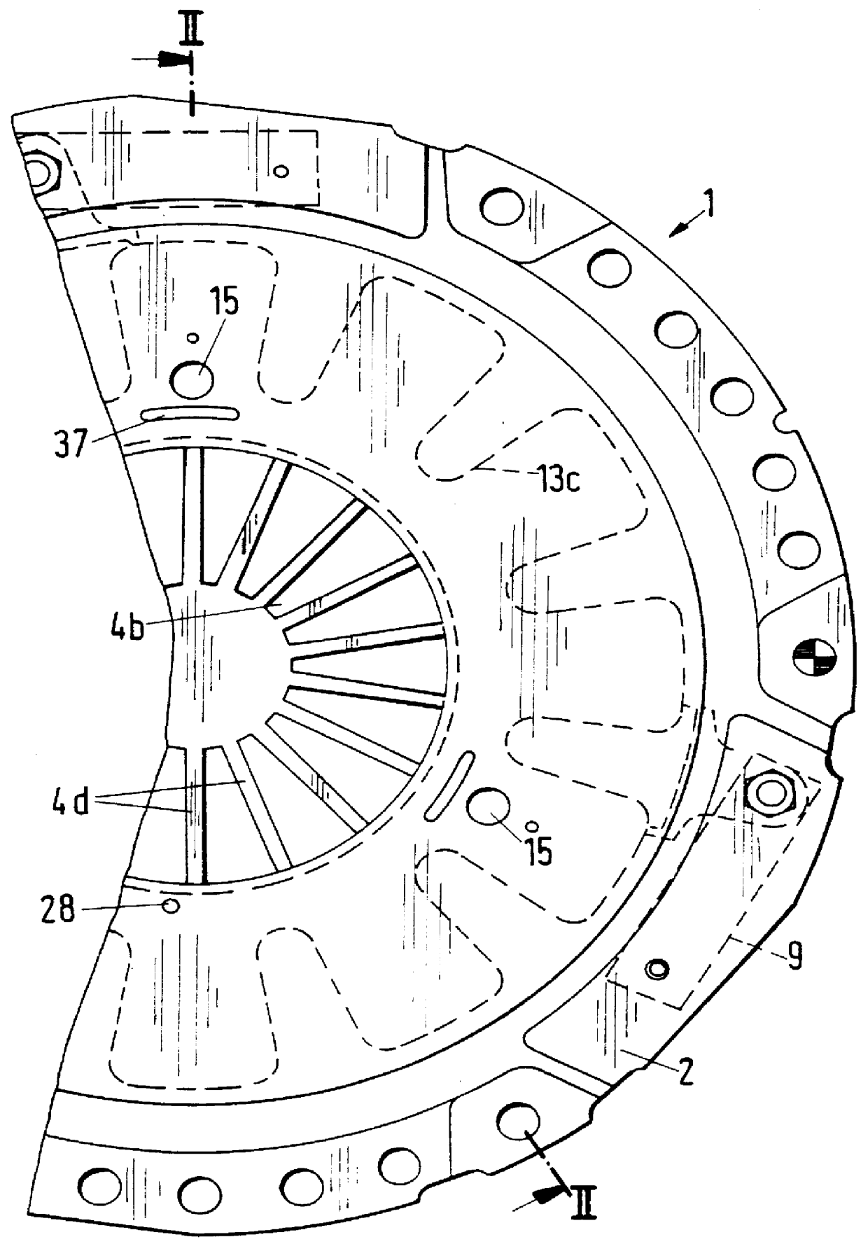 Self-adjusting friction clutch