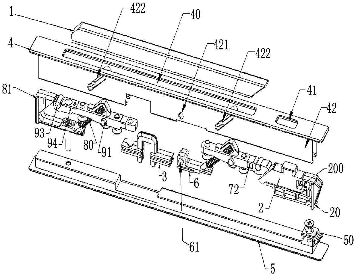 Concealed handle integrated lock