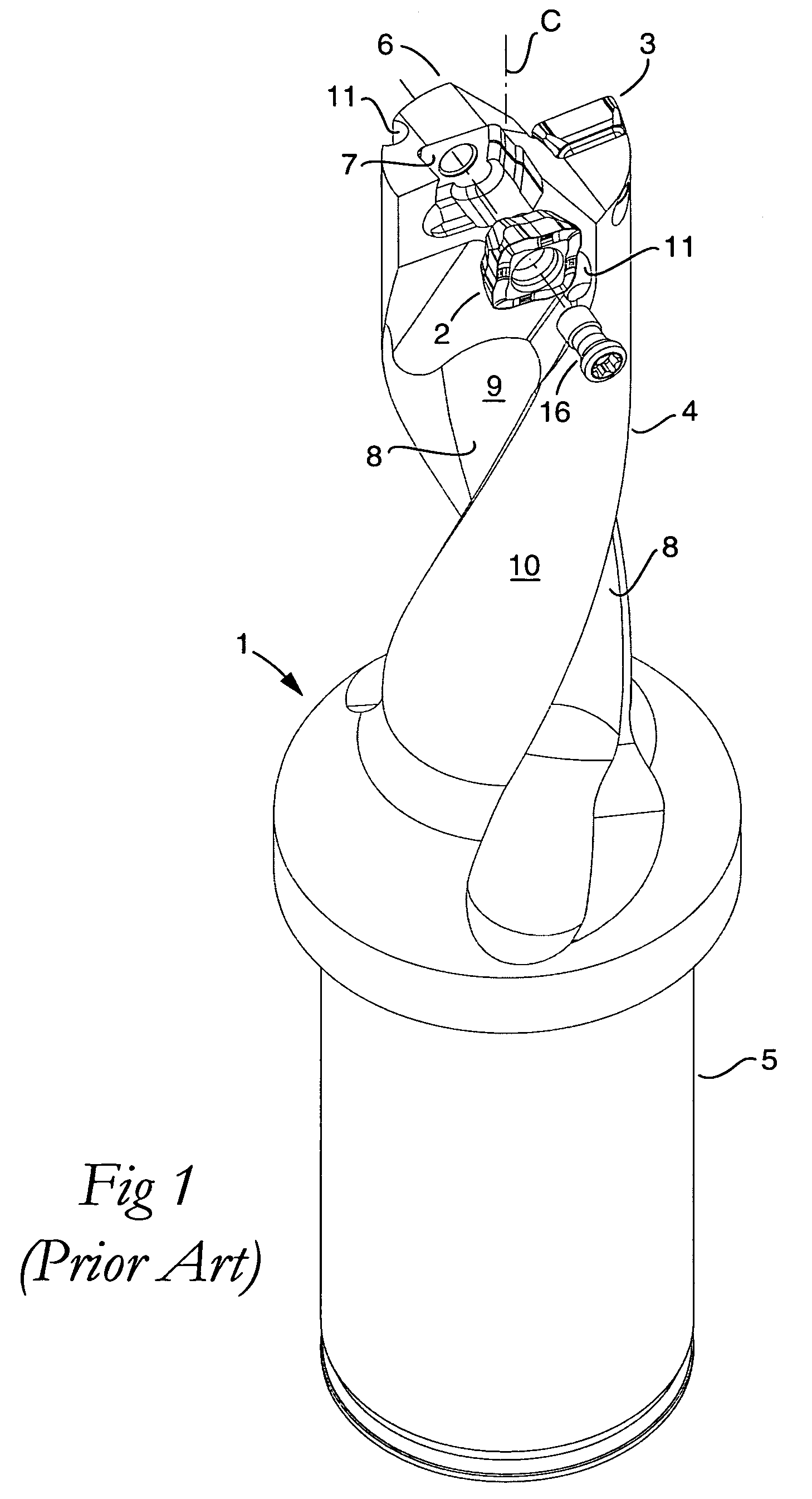 Drill and a drill cutting insert