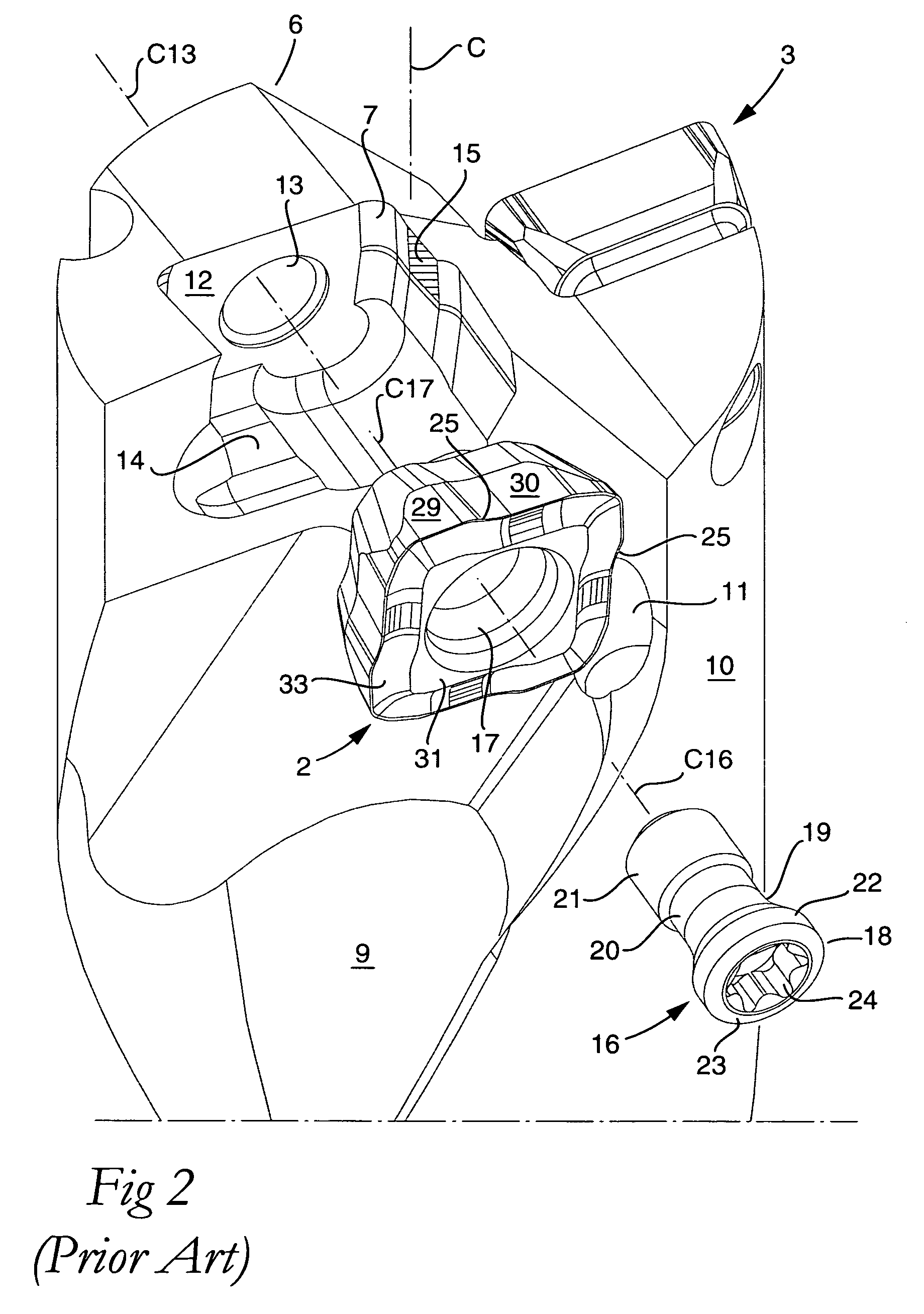 Drill and a drill cutting insert