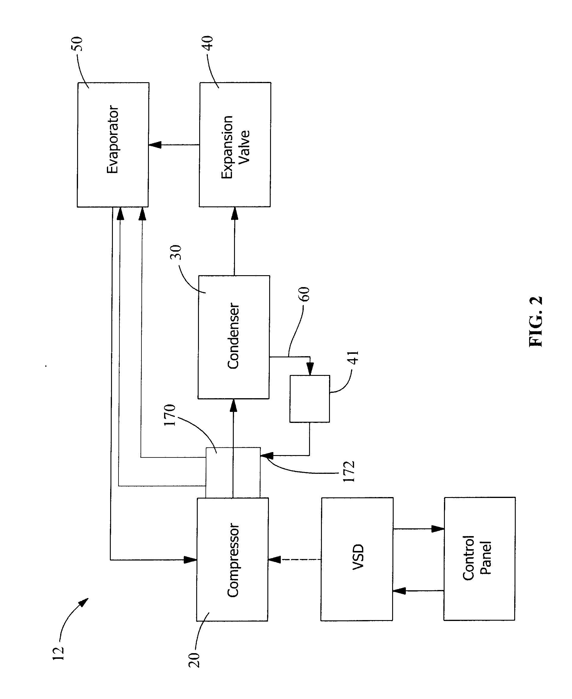 Motor cooling method for a compressor