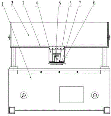 Moving head rotating mechanism of multi-axis linked three-dimensional moving head hydraulic cutting machine