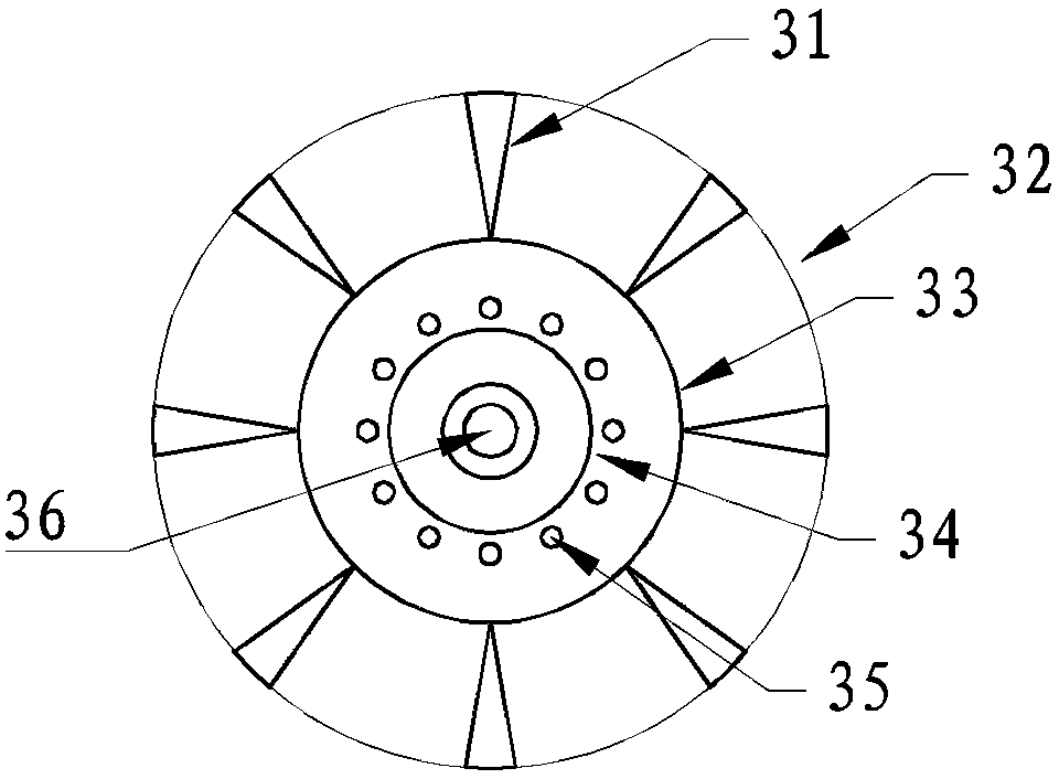 A compound pumping system for the reaction of manganese ore powder and sulfuric acid