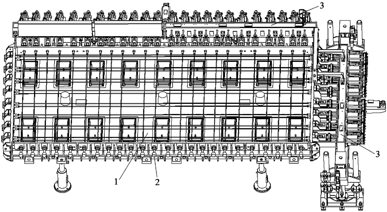 Tension holding structure of prefabricated track plate prestressed tendon