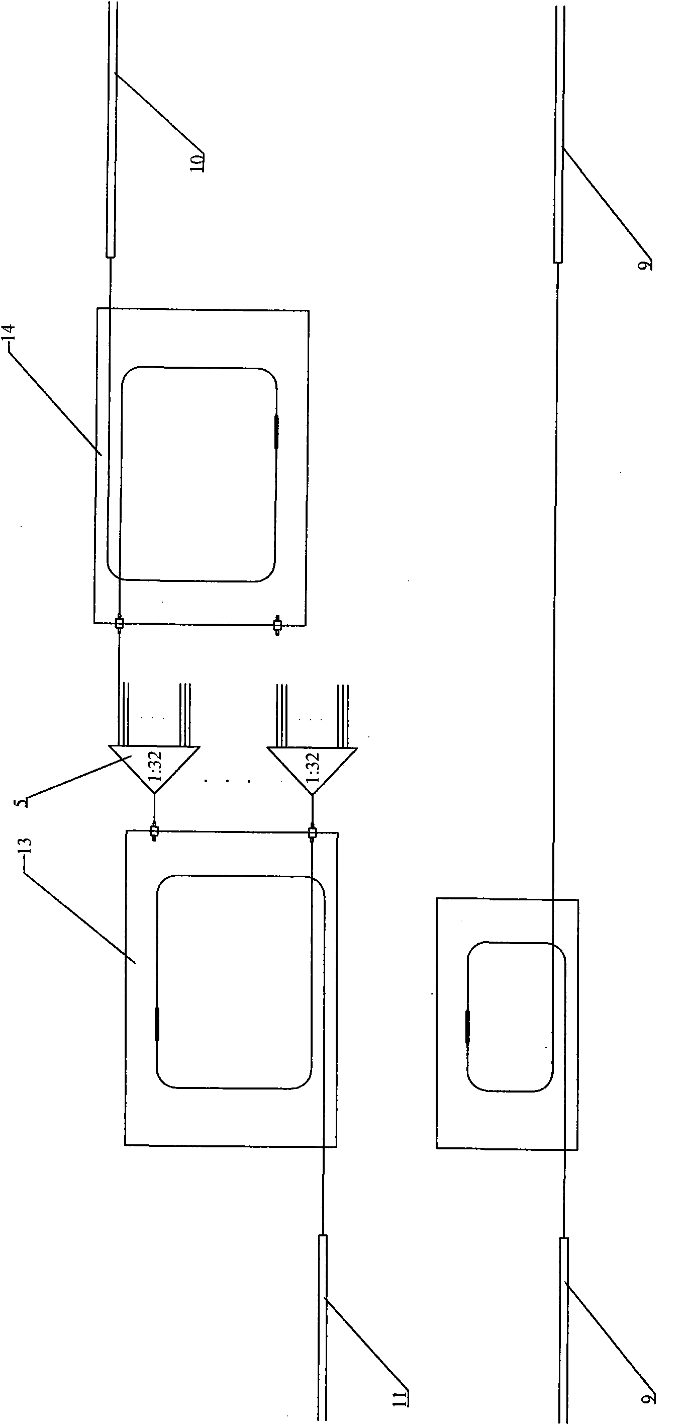 Optical cable cross connection cabinet special for FTTB (fiber to the building) and FTTH (fiber to the home)