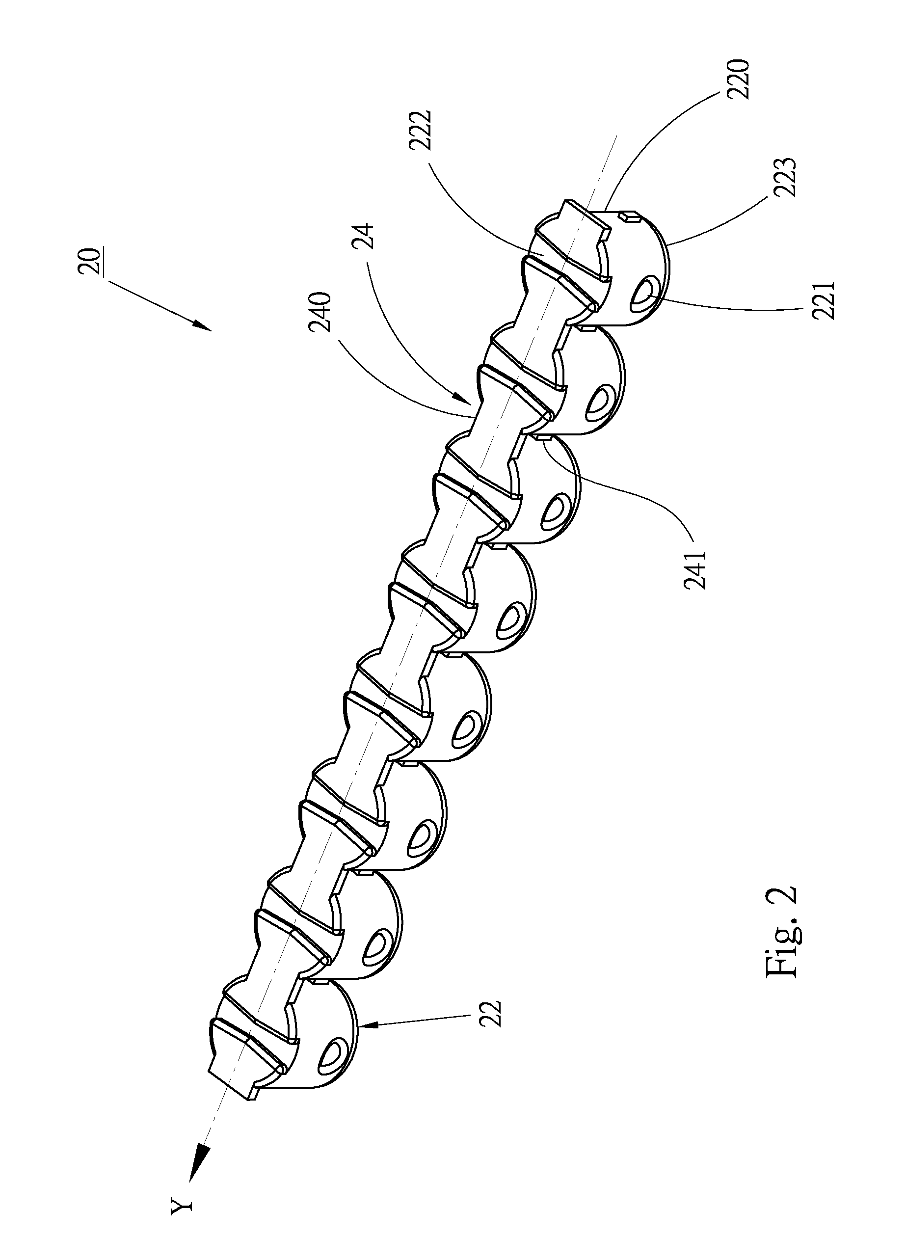 Serial-connection fitting assembly and punch appratus applied therefore