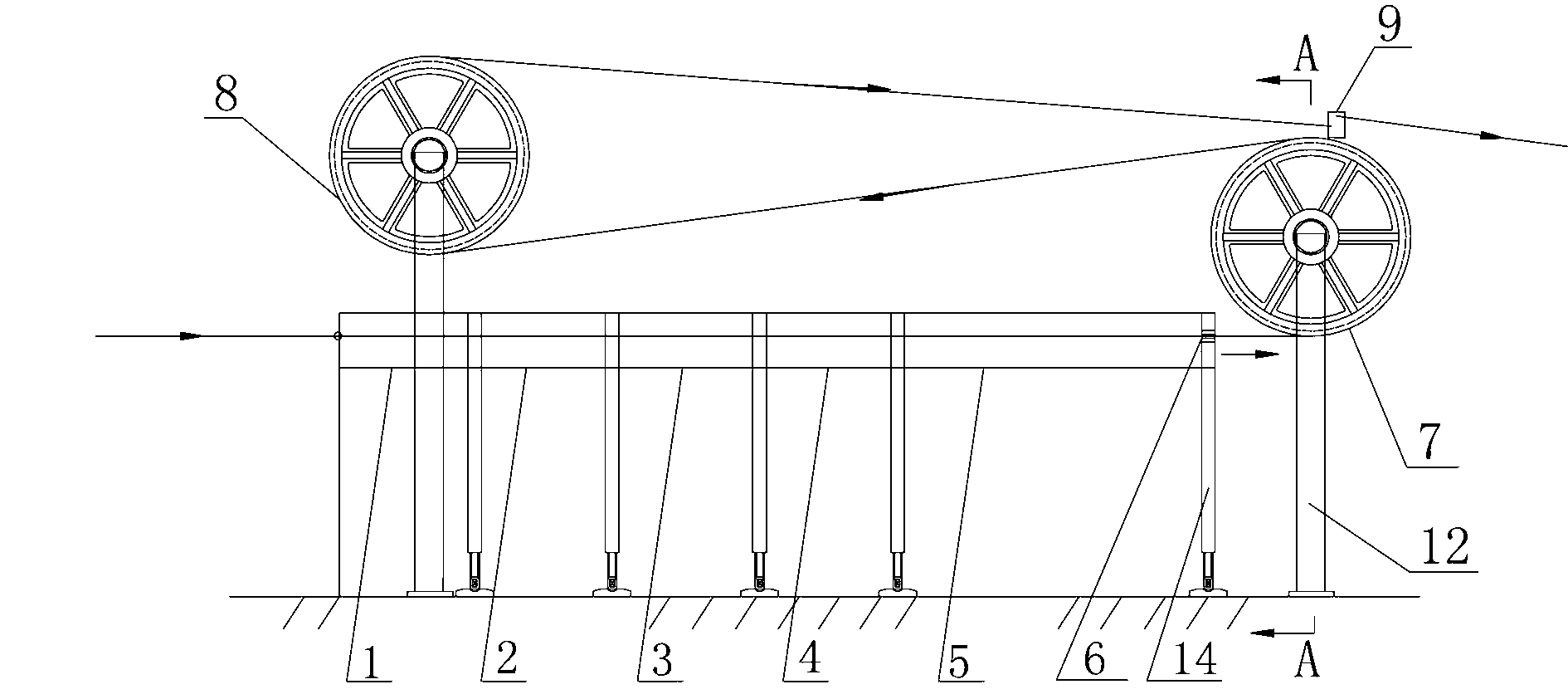 Steel wire boronation and drying device