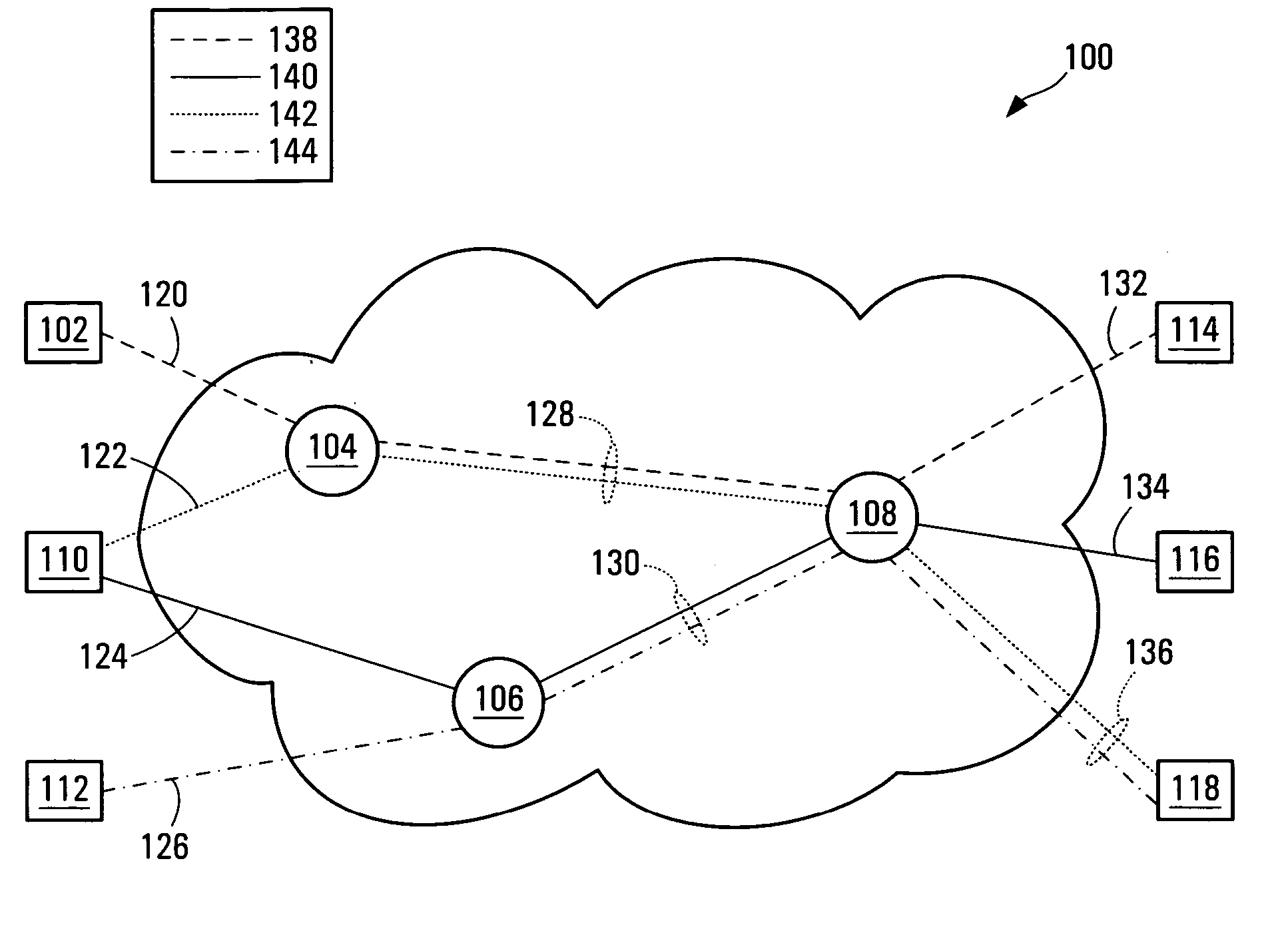 Method and system for transmitting signaling information over a data transport network