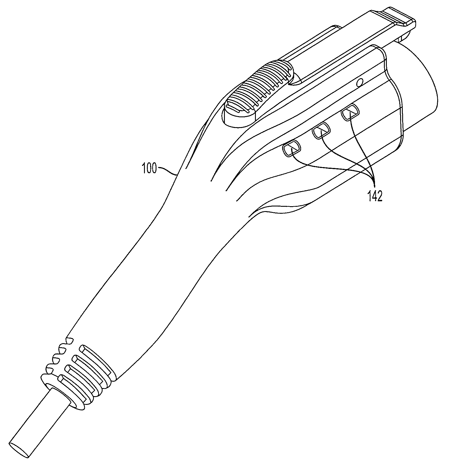 Laminous multi-polymeric high amperage over-molded connector assembly for plug-in hybrid electric vehicle charging