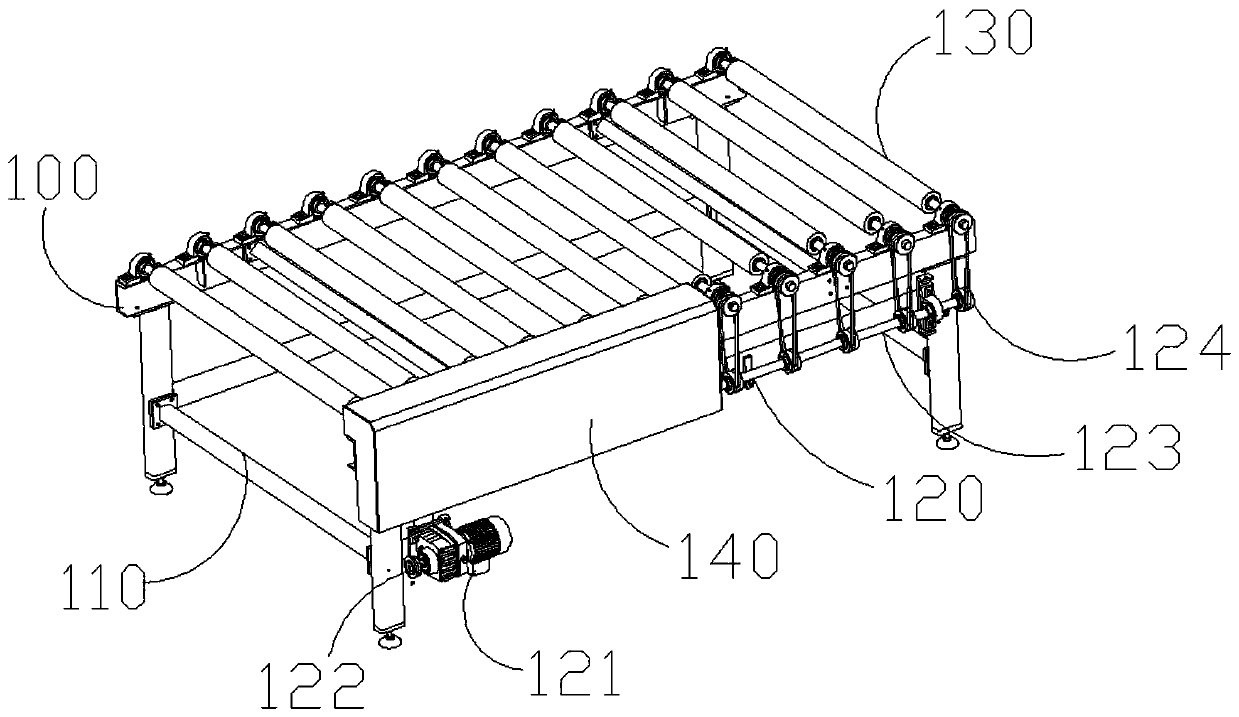 Grabbing and stacking system for photovoltaic glass deep machining