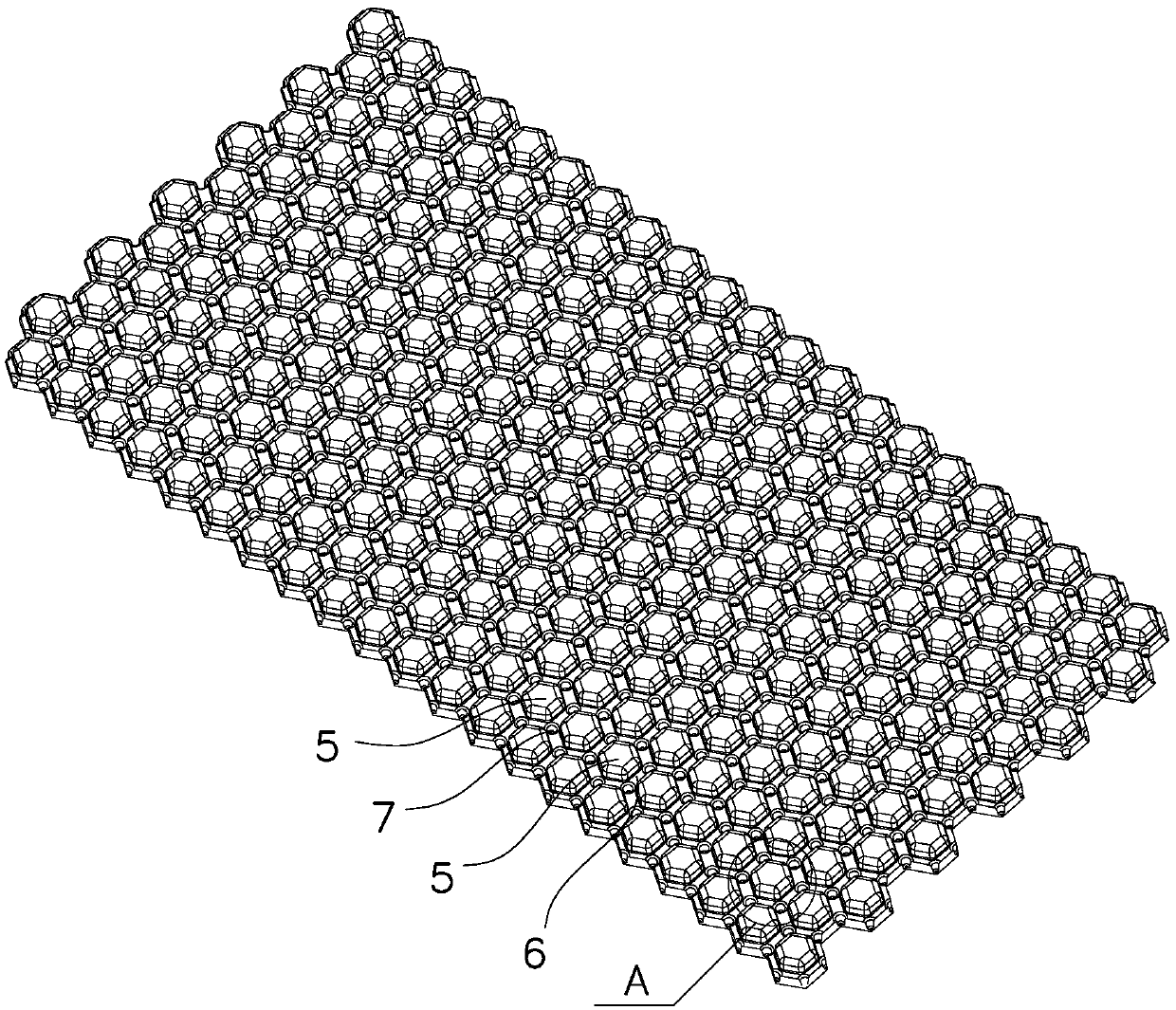 Blow molding plate structure