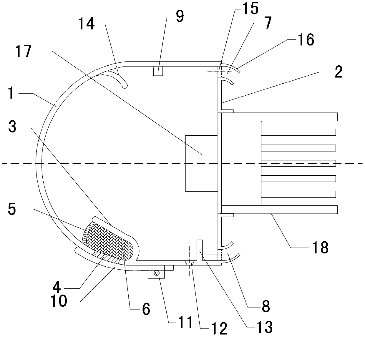 Novel lampshade of vehicle headlamp