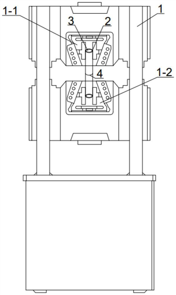 Simple combined device and method for measuring tensile resistance of frozen root system