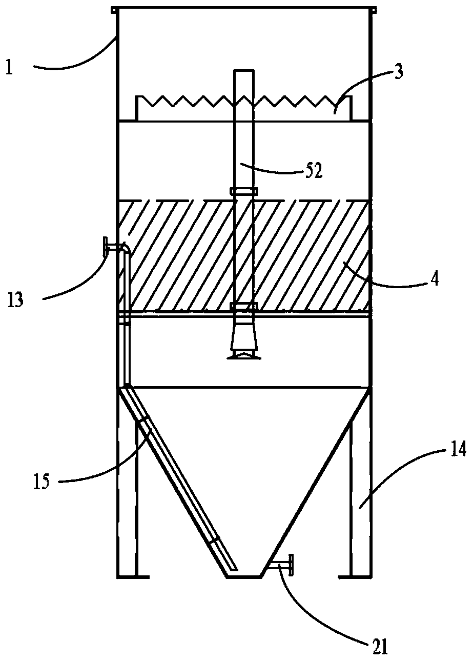 Sedimentation tank suitable for treating sewage with high suspended solids